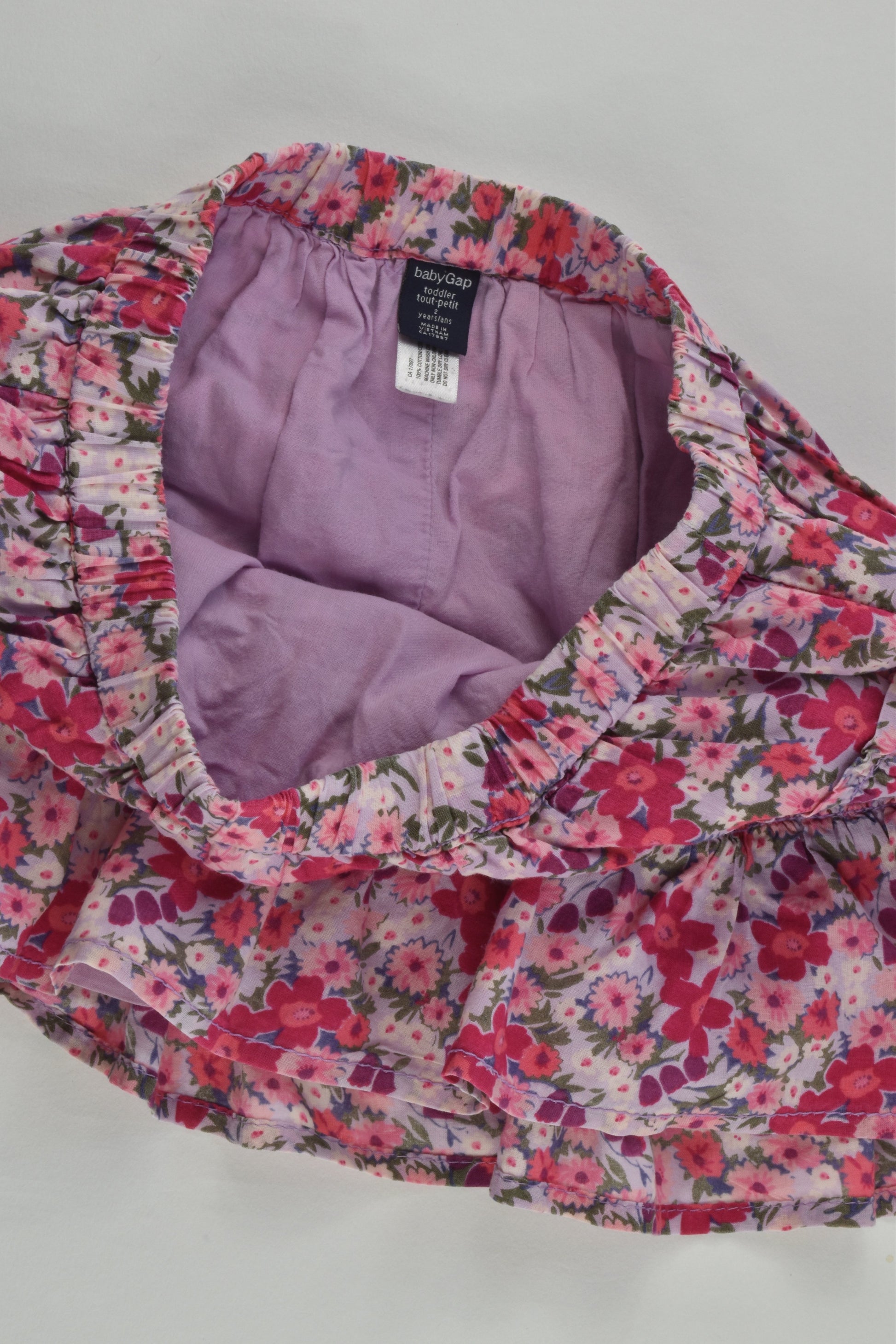 Baby Gap Size 2 Lined Floral Skirt