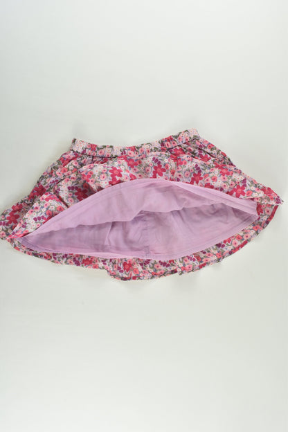 Baby Gap Size 2 Lined Floral Skirt