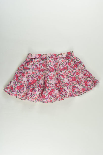 Baby Gap Size 2 Lined Floral Skirt