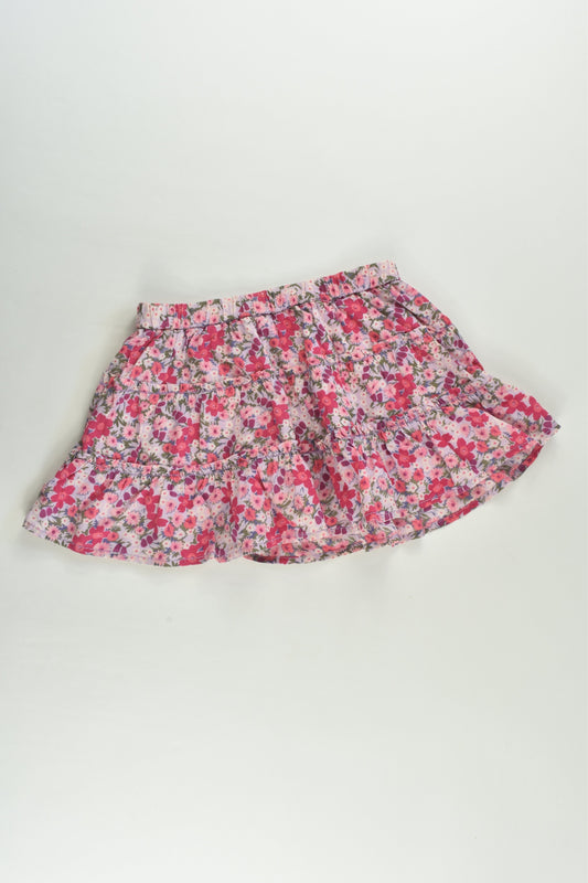 Baby Gap Size 2 Lined Floral Skirt