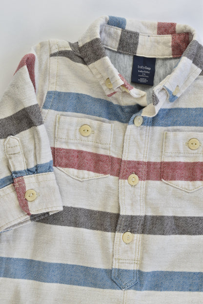 Baby Gap Size 3-6 months (00) Striped Lined Playsuit