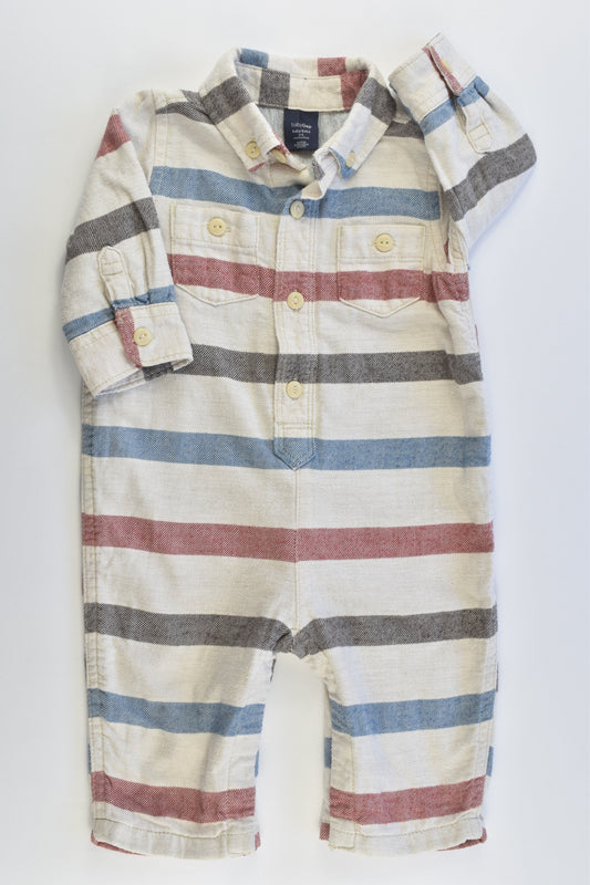 Baby Gap Size 3-6 months (00) Striped Lined Playsuit