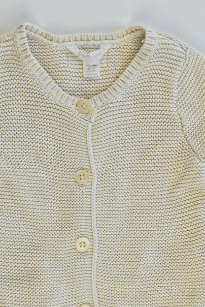 Baby Gap Size 3-6 months (Generous) Organic Cotton Knitted Cardigan