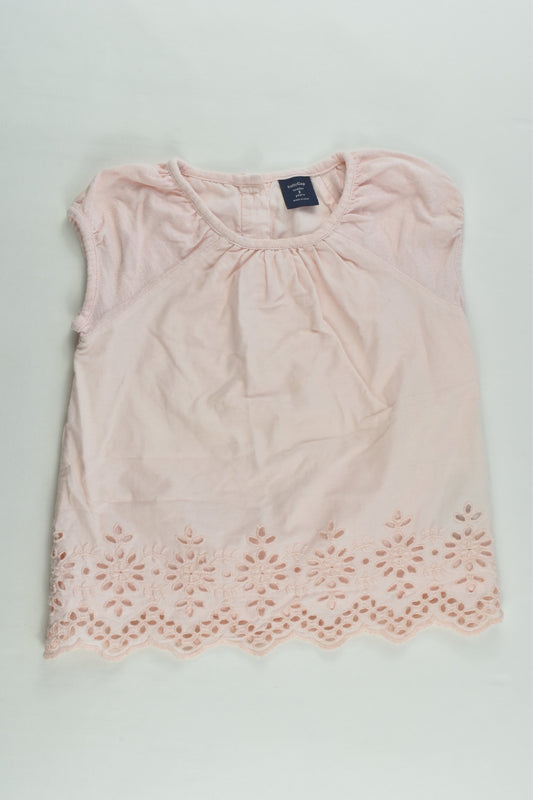 Baby Gap Size 3 Lined Lace Hem T-shirt