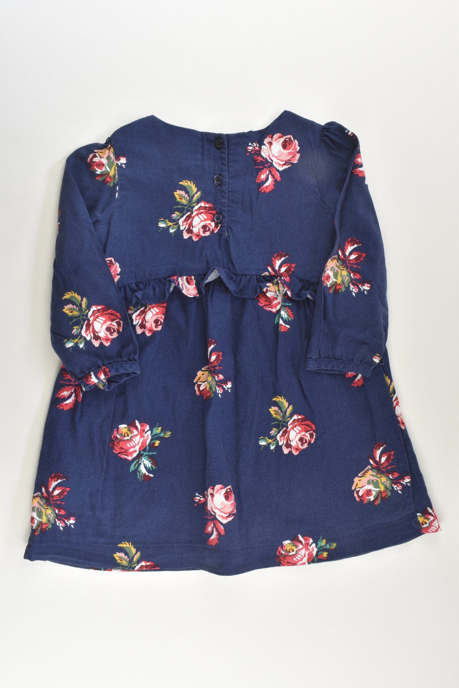 Baby Gap Size 3 Lined Roses Dress