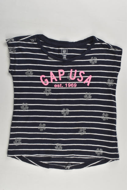 Baby Gap Size 3 Striped 'GAP USA' T-shirt