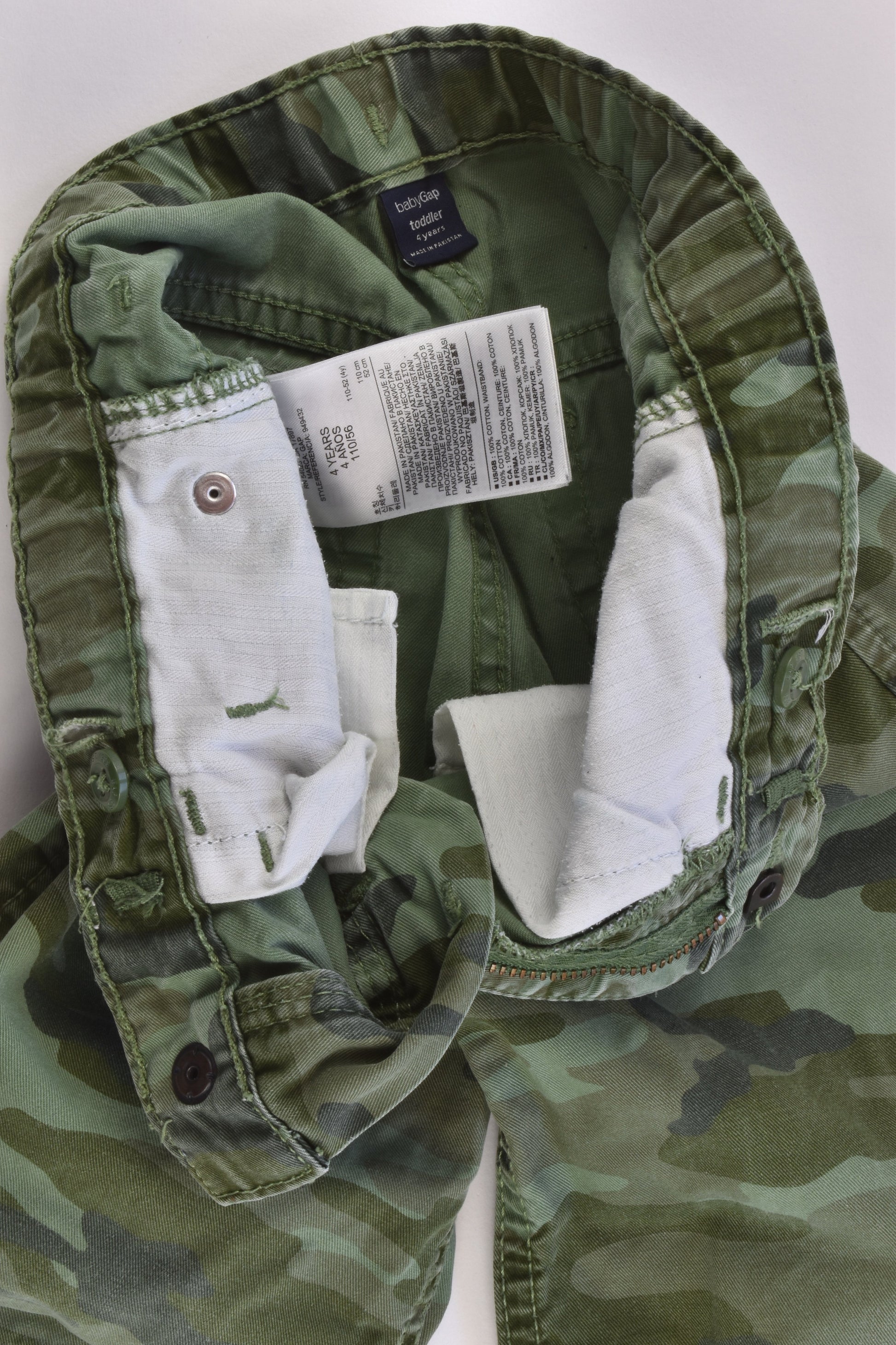 Baby Gap Size 4 Camouflage Shorts