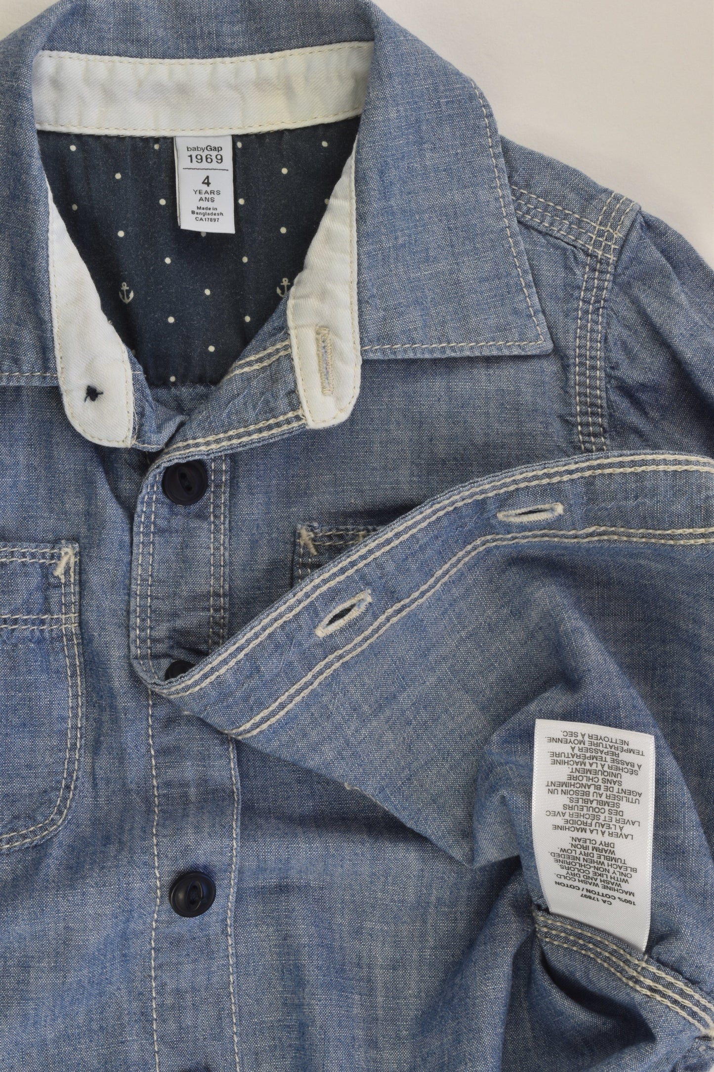 Baby Gap Size 4 Denim Shirt