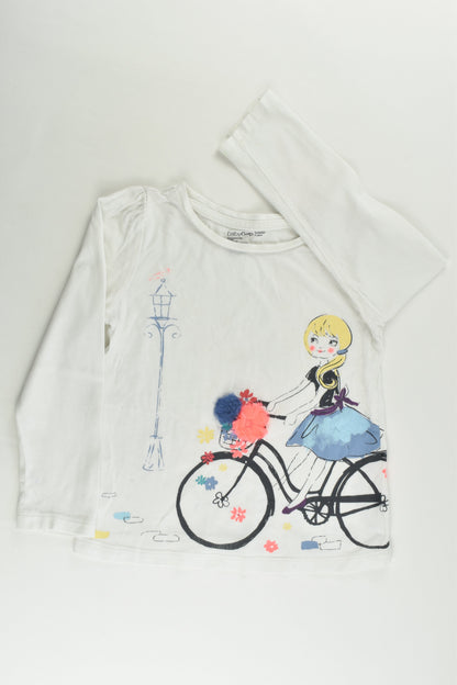 Baby Gap Size 4 Girl and Bike Top