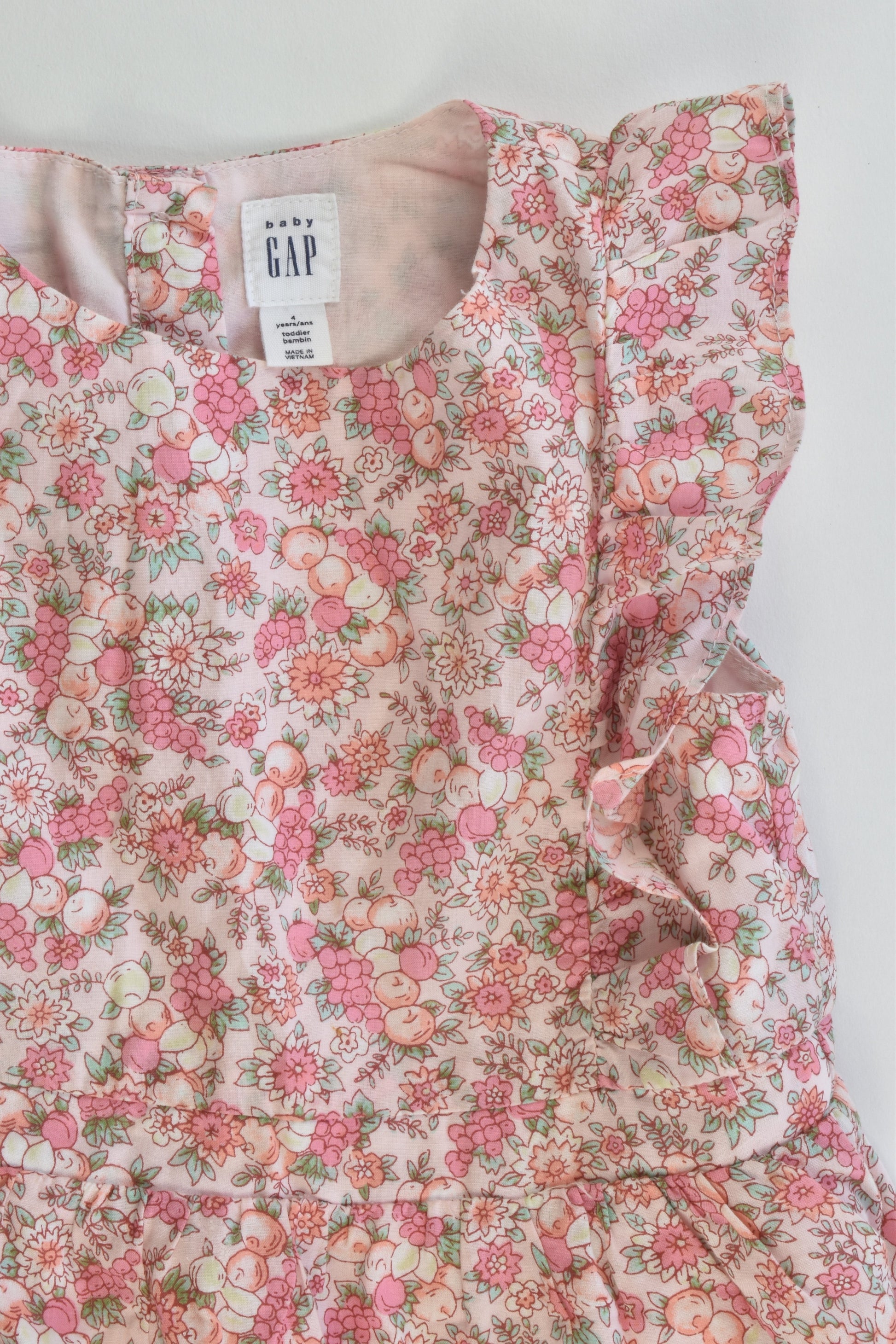 Baby Gap Size 4 Liberty Print Lined Dress