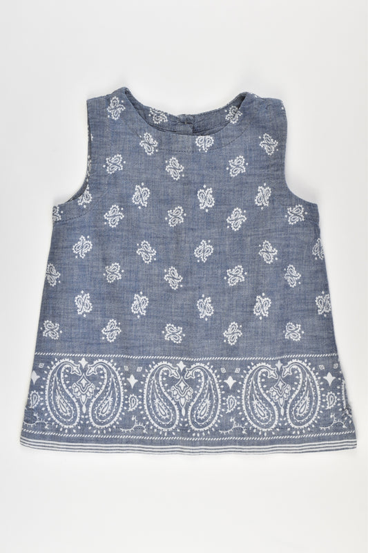 Baby Gap Size 5 (Small sizing) Denim like Top