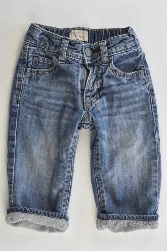 Baby Gap Size 6-12 months (0) Lined Denim Pants