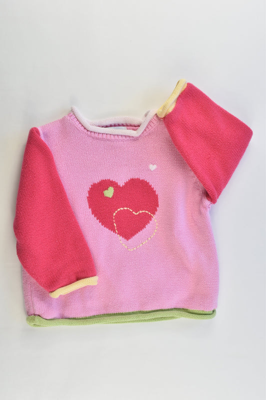 Baby Greendog Size 6-9 months (0) Lined Knitted Jumper