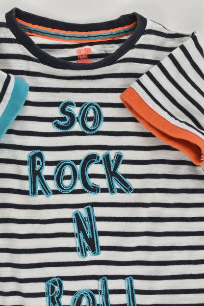 Baby K by Mothercare Size 3-4 (104 cm) 'So Rock N Roll' T-shirt