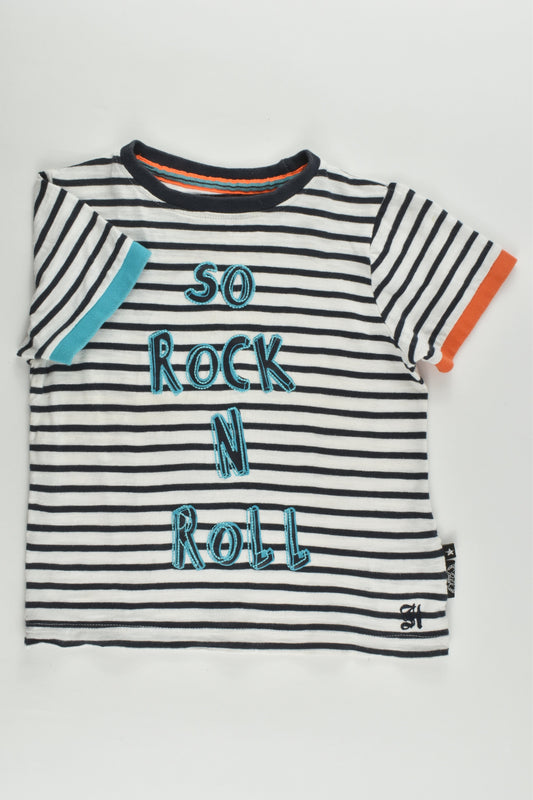 Baby K by Mothercare Size 3-4 (104 cm) 'So Rock N Roll' T-shirt