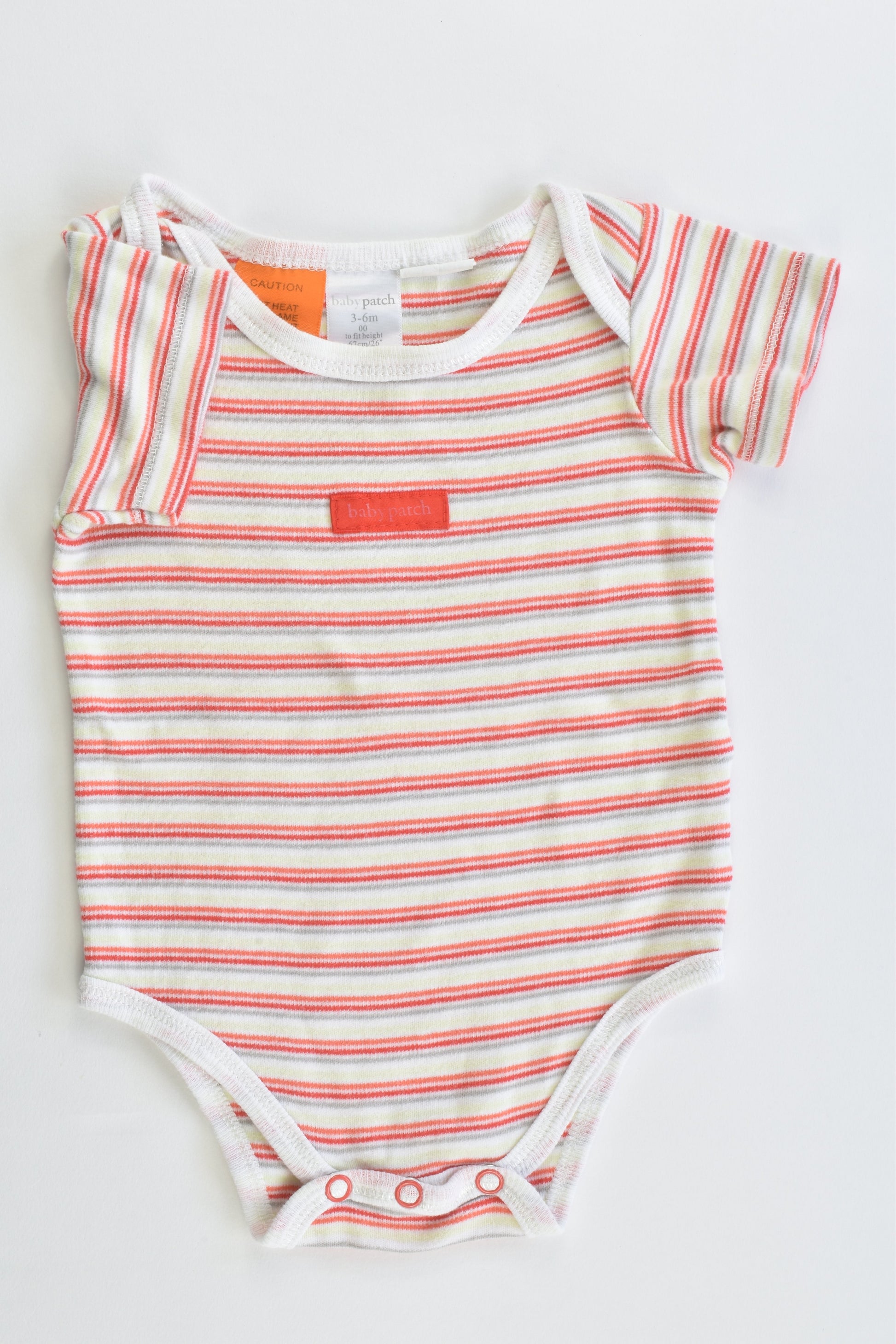 Baby Patch Size 00 (3-6 months) Striped Bodysuit