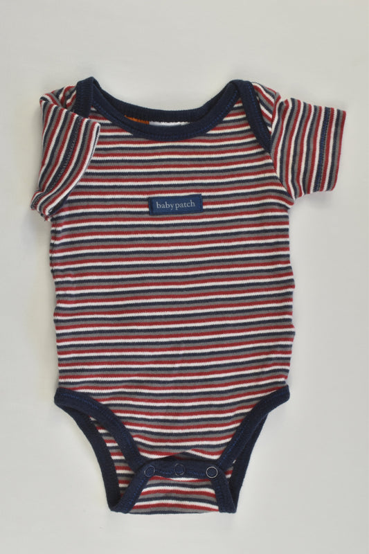 Baby Patch Size 0000 (56 cm) Striped Bodysuit