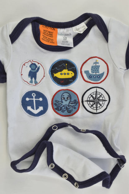 Baby Patch Size 0000 (Newborn) Nautical Bodysuit