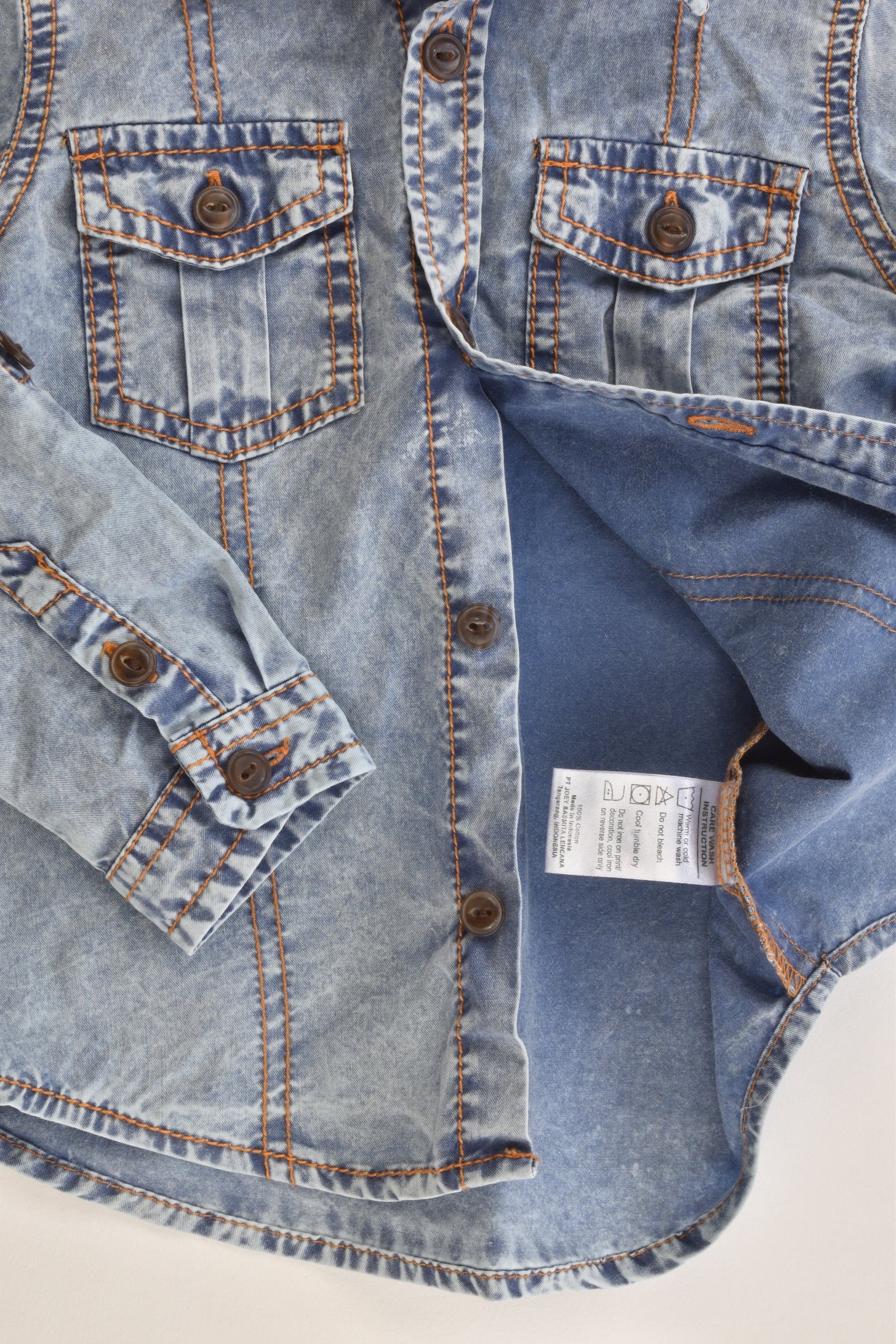 Baby Popeye Size 2 (18-24 months) Denim Shirt