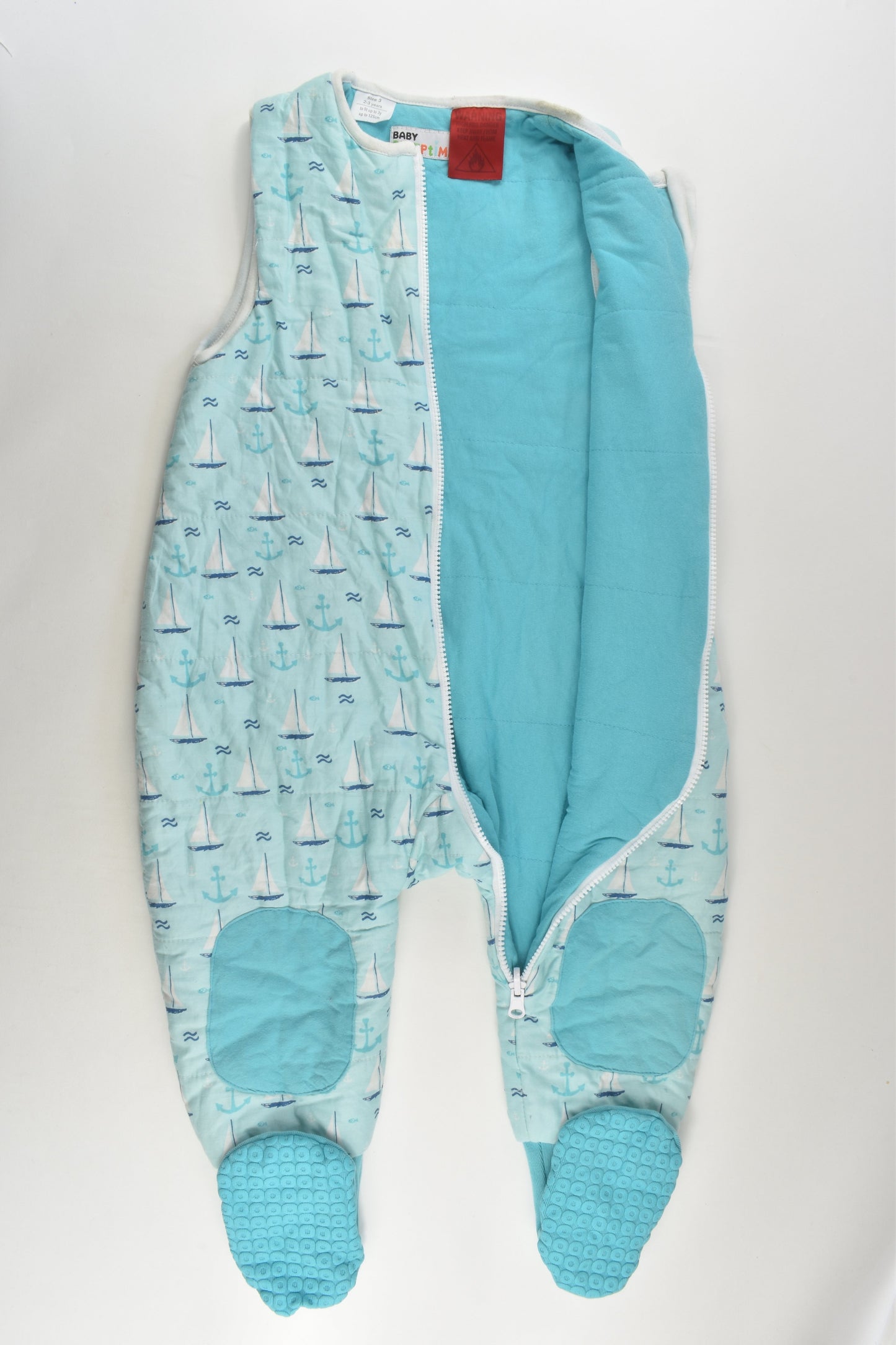 Baby Sleeptime Size 2-3 Sailboats Sleeping Bag with Legs