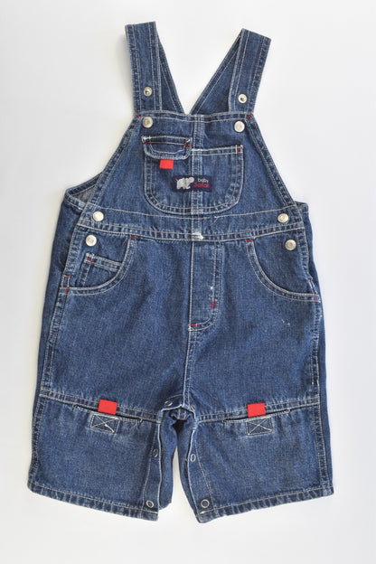 Baby World Size 1 'Baby Safari' Short Denim Overalls