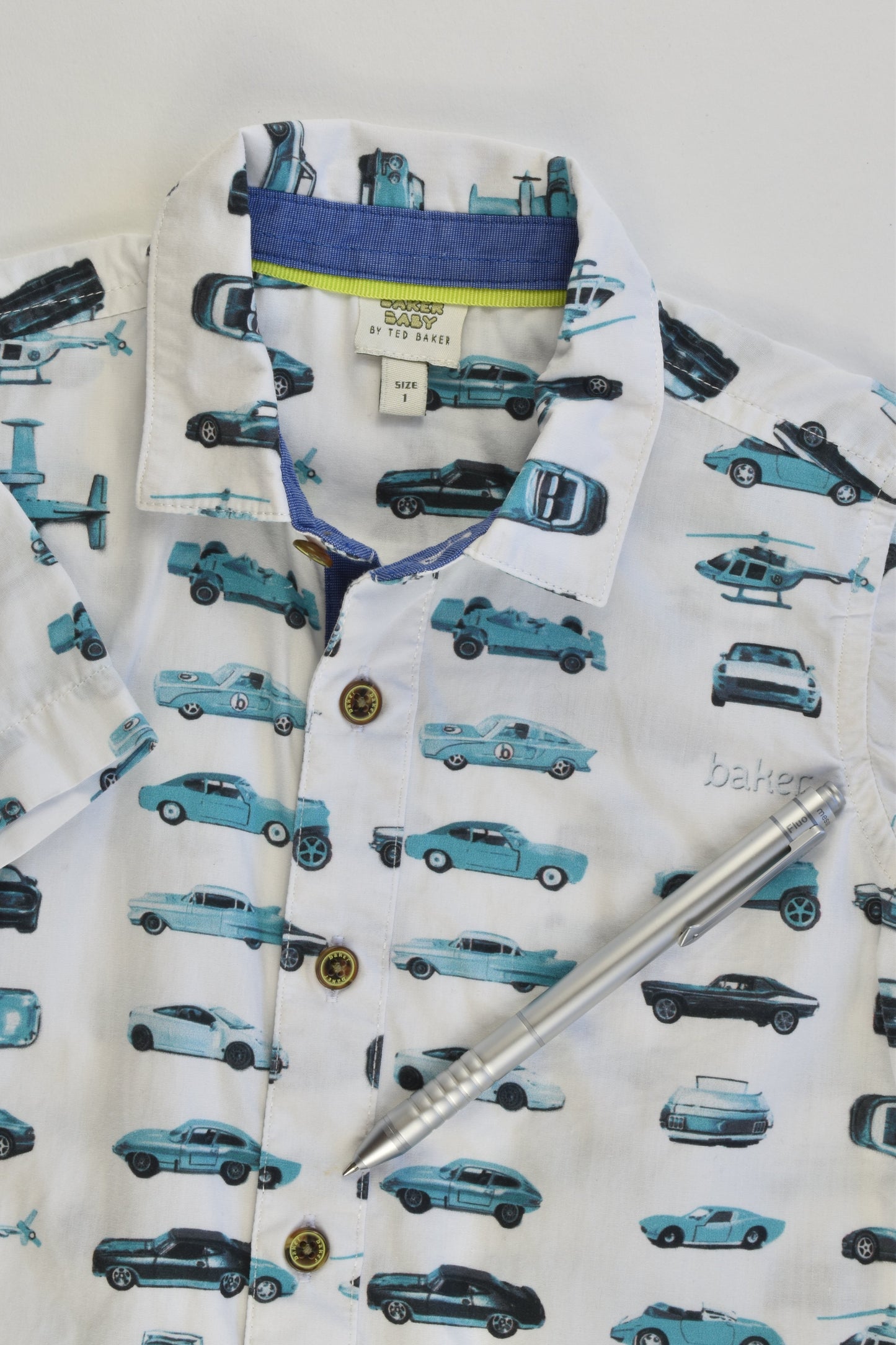 Baker Baby by Ted Baker Size 1 Collared Vehicles Shirt