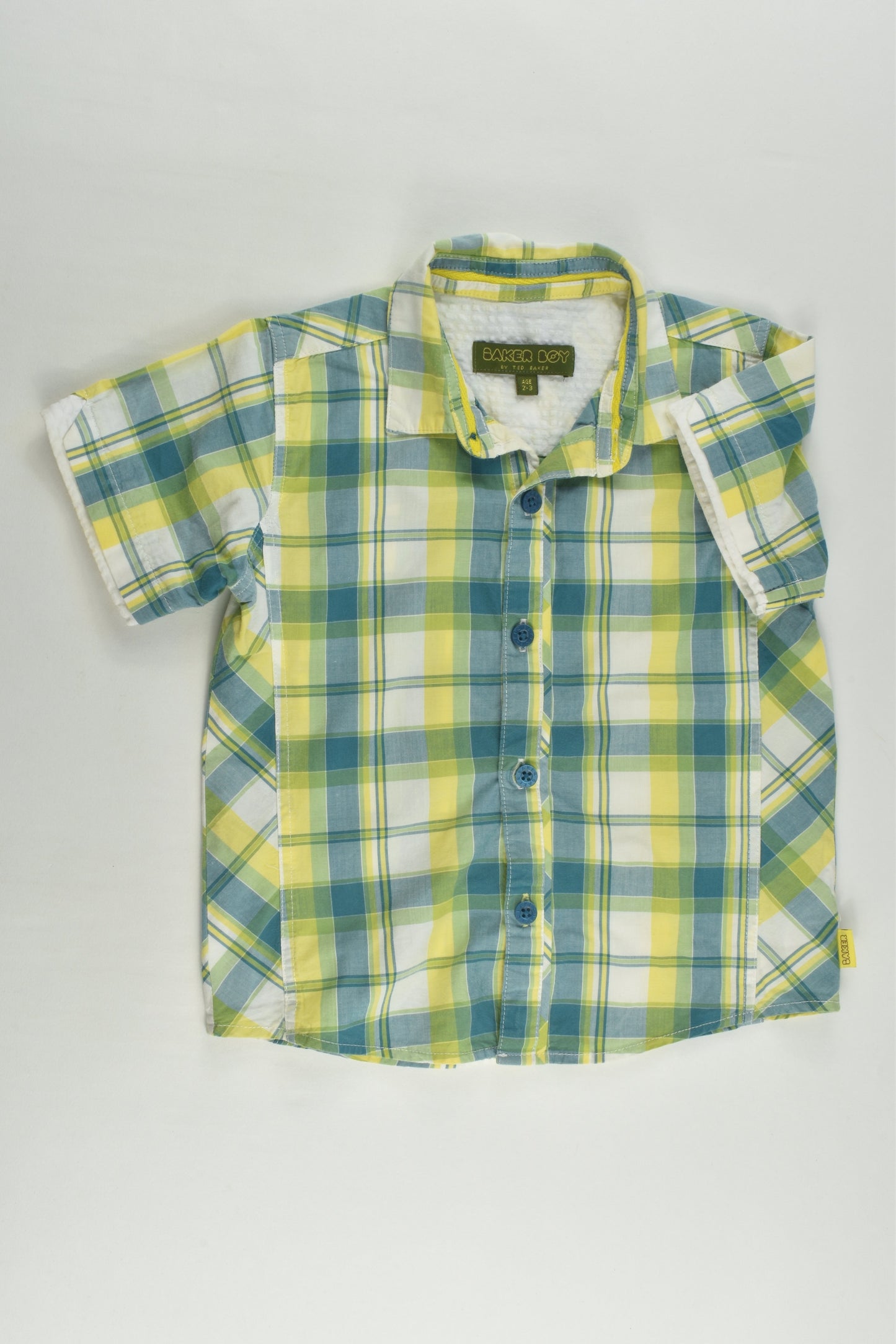 Baker Boy by Ted Baker Size 2-3 (98 cm) Checked Shirt