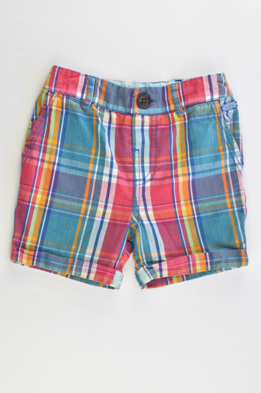 Baker by Ted Baker Size 1 (12-18 months) Checked Shorts