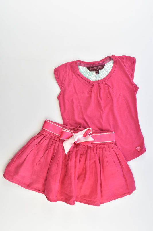 Baker Girl by Ted Baker Size 1 (12-18 months) T-shirt and Lined Skirt