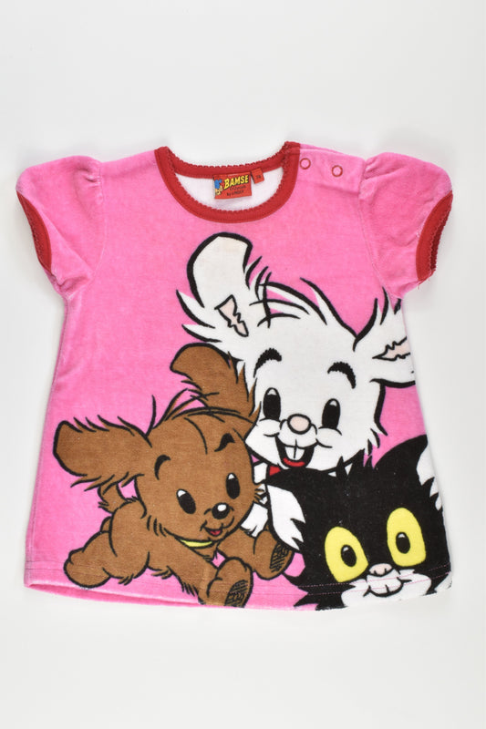 Bamse by Lindex Size 74 cm (0) Velour Dress/Tunic