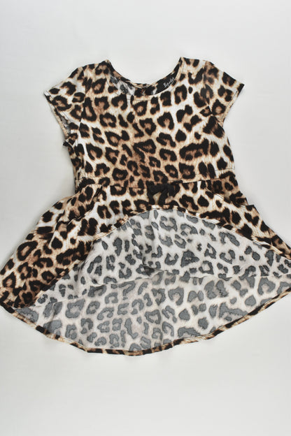 Bardot Junior Size 2 Leopard Viscose Dress