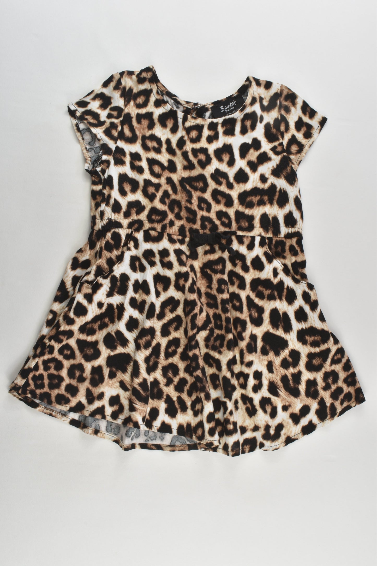 Bardot Junior Size 2 Leopard Viscose Dress