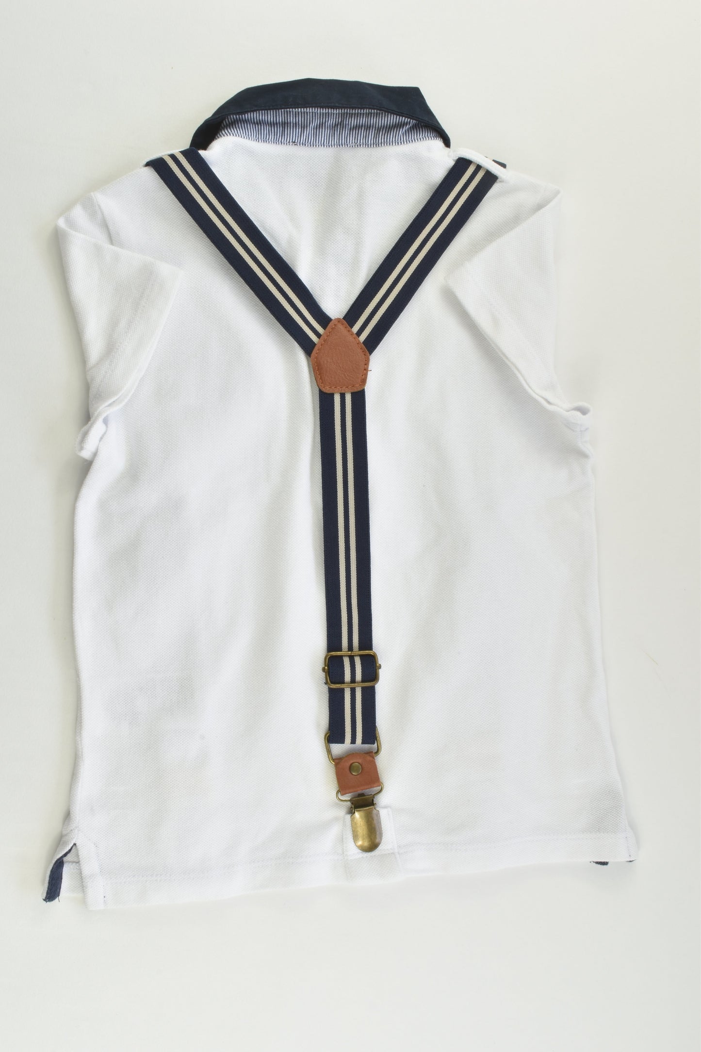 Bardot Junior Size 4-5 Suspender Polo Shirt
