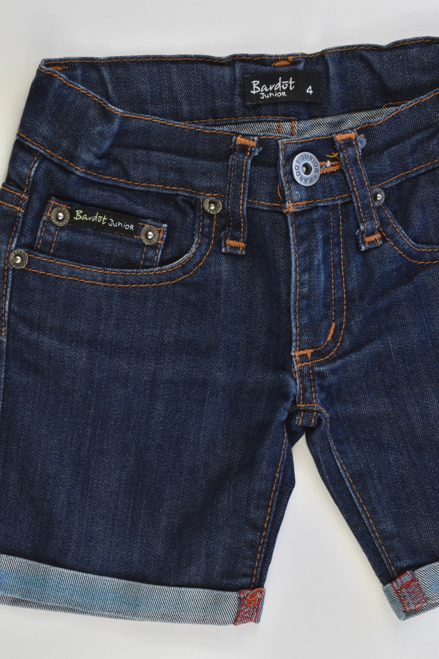 Bardot Junior Size 4 Stretchy Denim Shorts