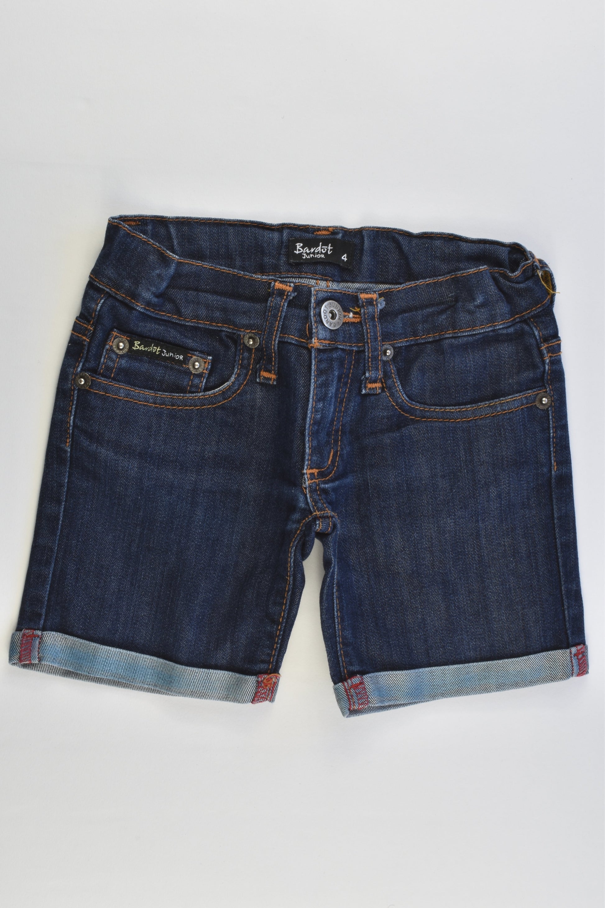 Bardot Junior Size 4 Stretchy Denim Shorts