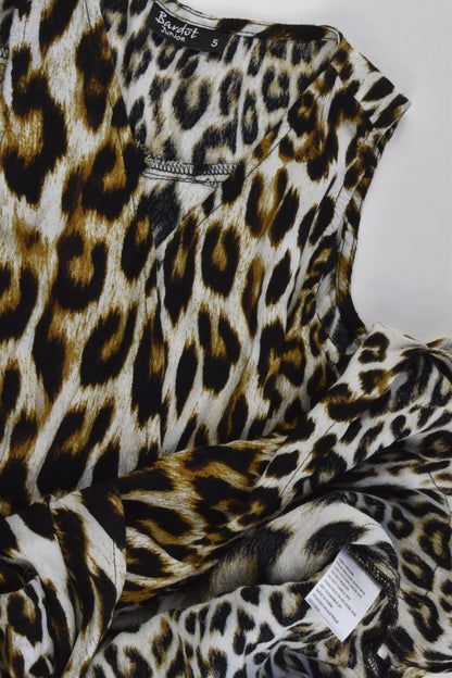 Bardot Junior Size 5 Leopard Dress