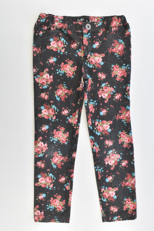 Bardot Junior Size 5 Roses Stretchy Pants