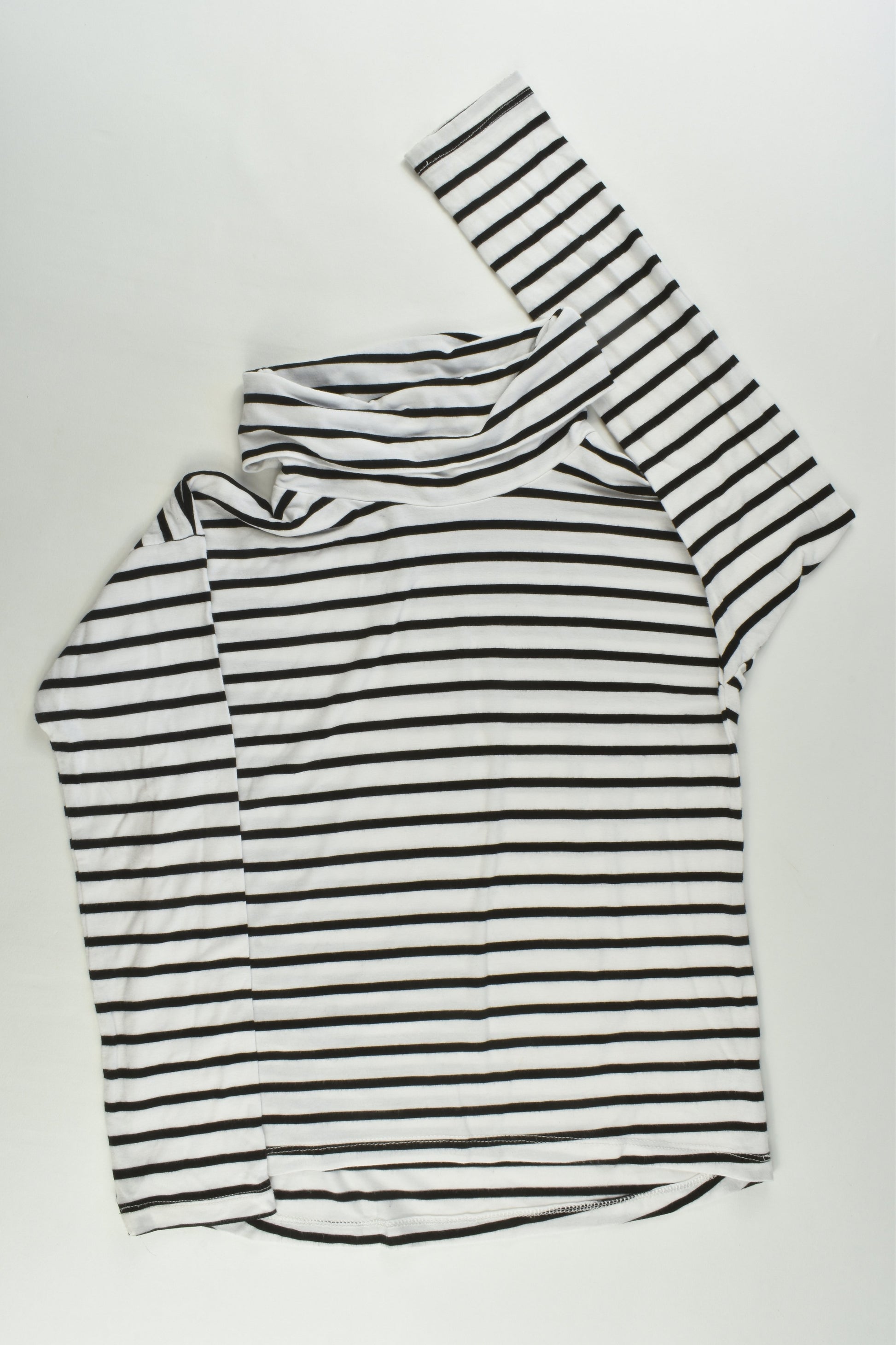 Bardot Junior Size 6 Striped Turtle Neck Top