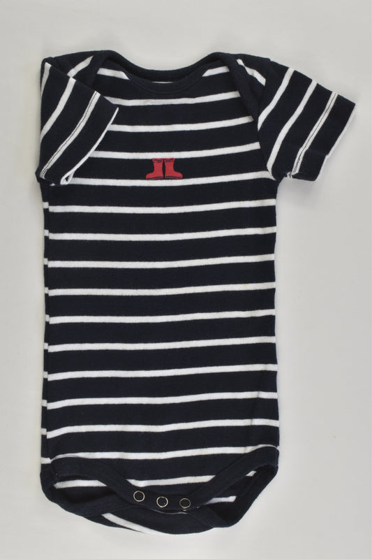 Batela Size 0 (12 months) Striped Bodysuit