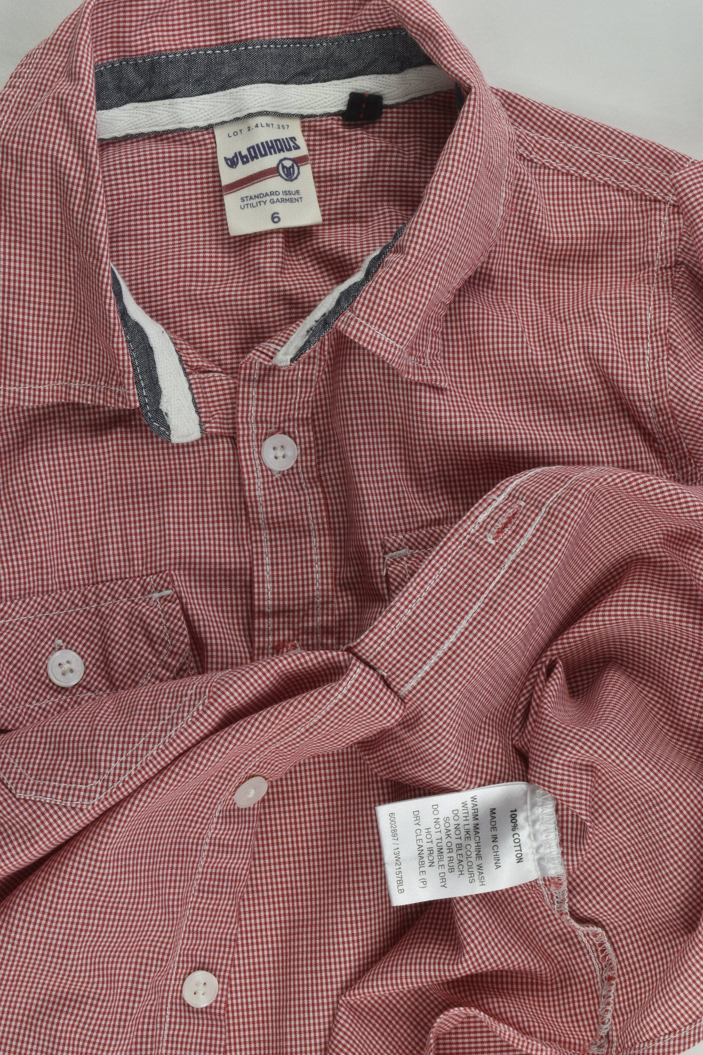 Bauhaus Size 6 Checked Shirt