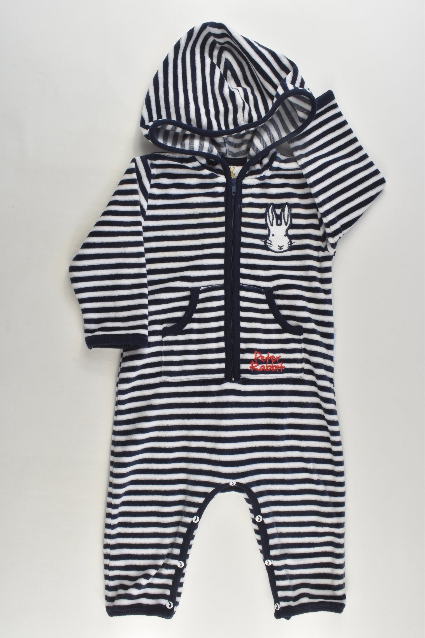 Beatrix Potter Size 00 Peter Rabbit Velour Romper