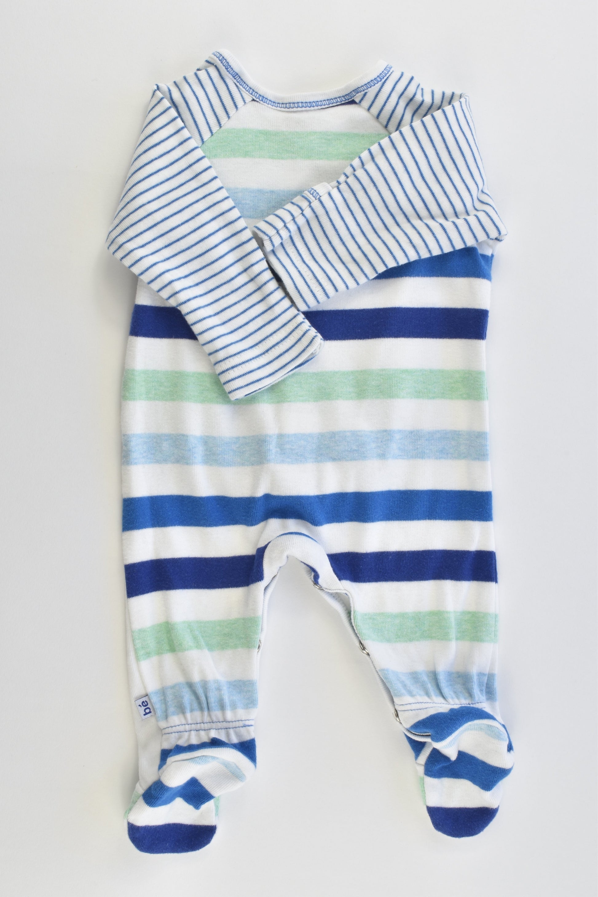 Bébé by Minihaha Size 0000 Sailboat Footed Romper