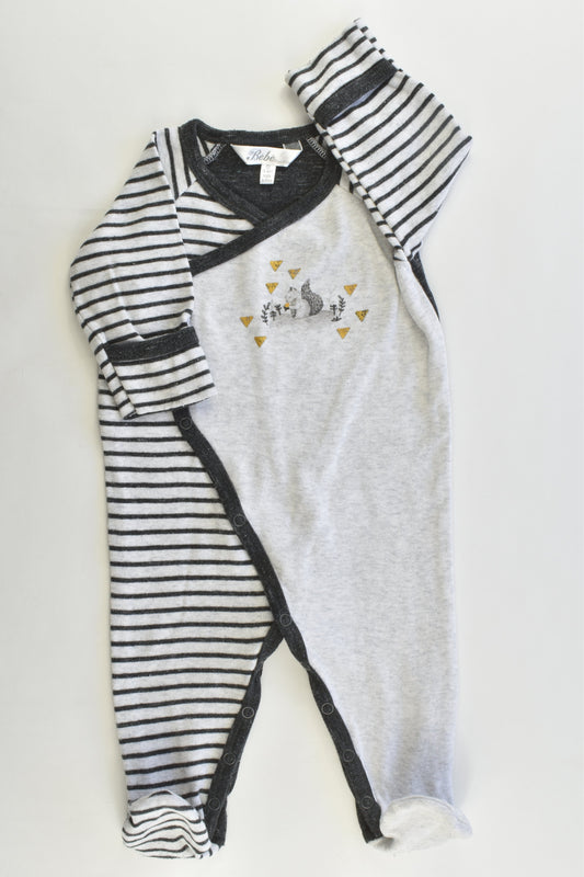 Bébé by Minihaha Size 3-6 months (00) Squirrel Footed Romper