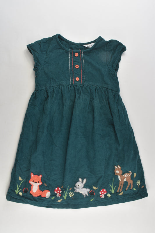Beebay Size 3 (98 cm) Forest Animals Lightweight Cord Dress