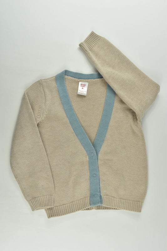 Beige Baby Size 5-6 Cardigan