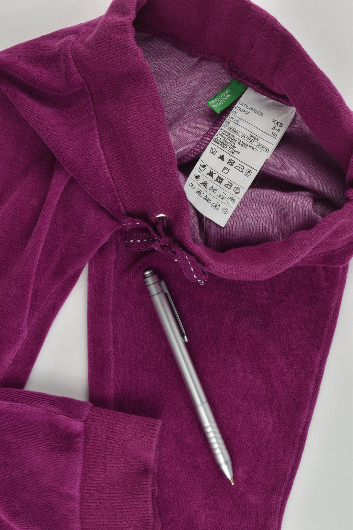 Benetton (Italy) Size 3-4 (100 cm) Velour Pants