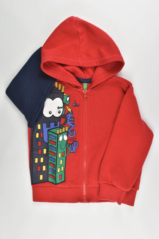 Benetton Size 3-4 Hooded Jumper