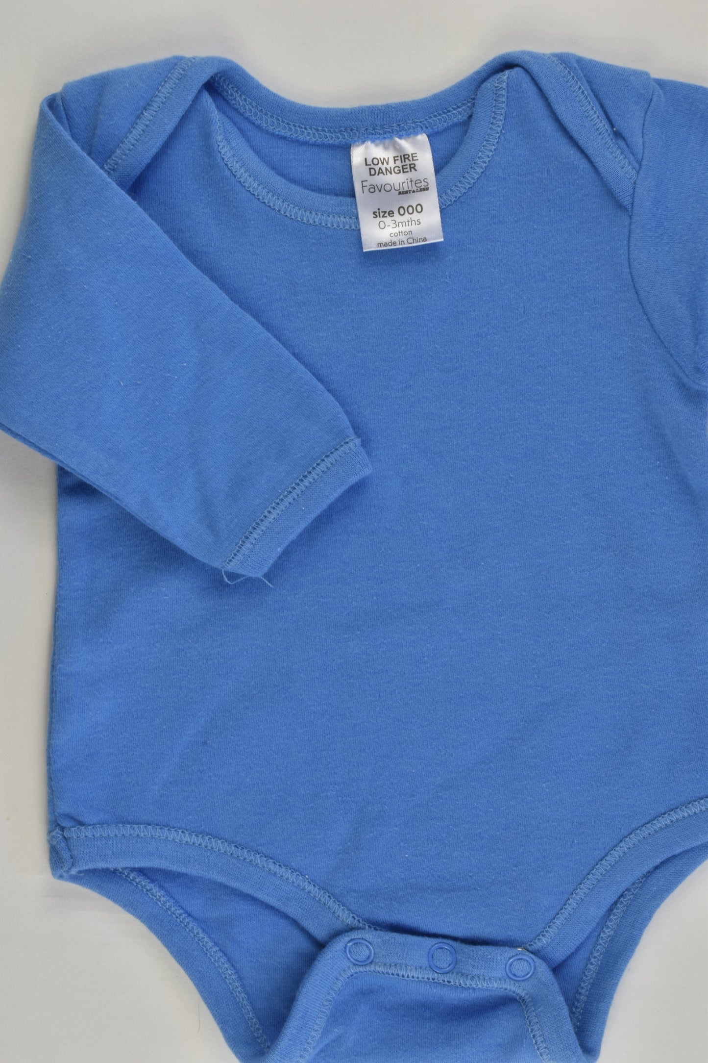 Best & Less Size 000 (0-3 months) Blue Bodysuit