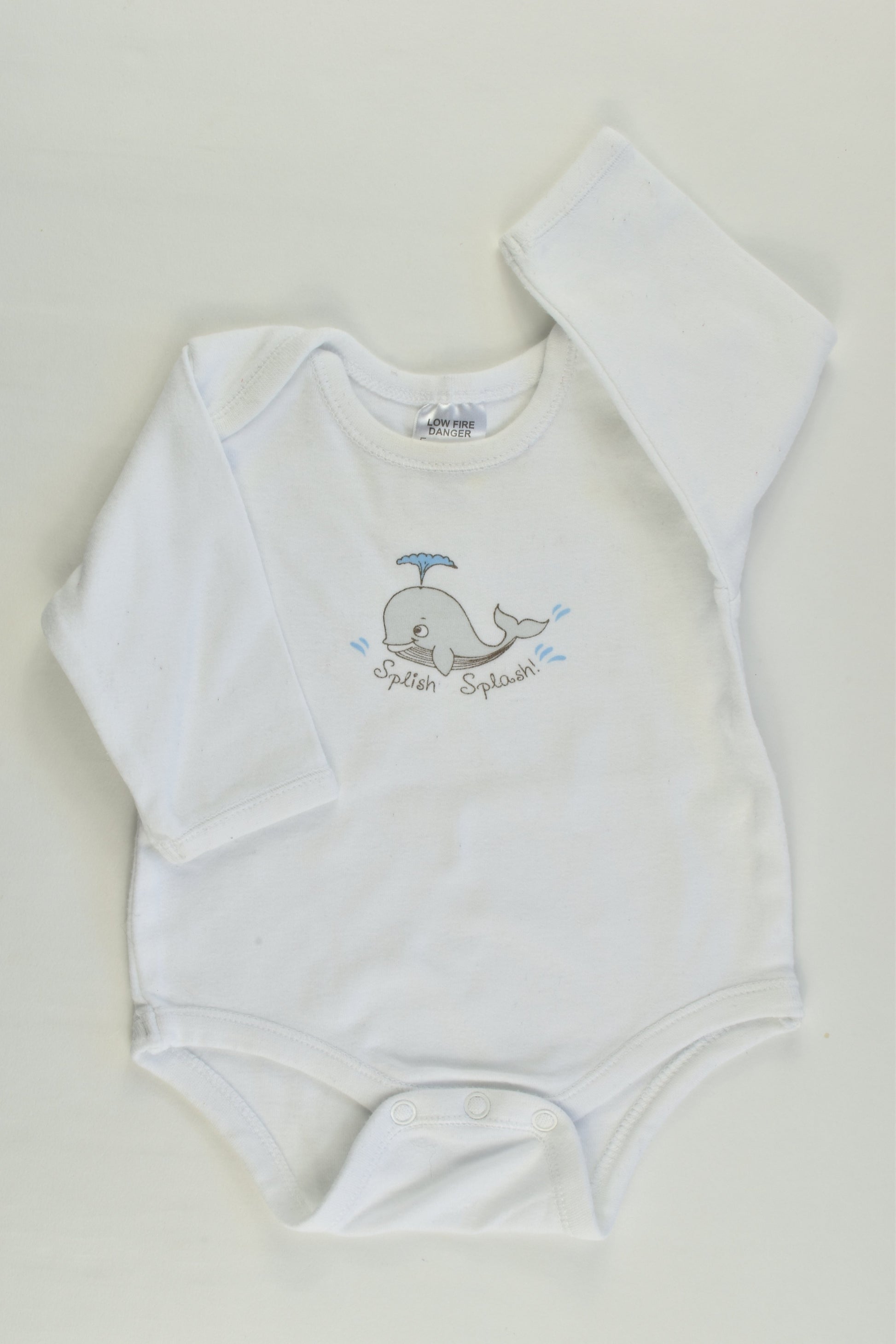 Best & Less Size 000 (0-3 months) Whale Bodysuit