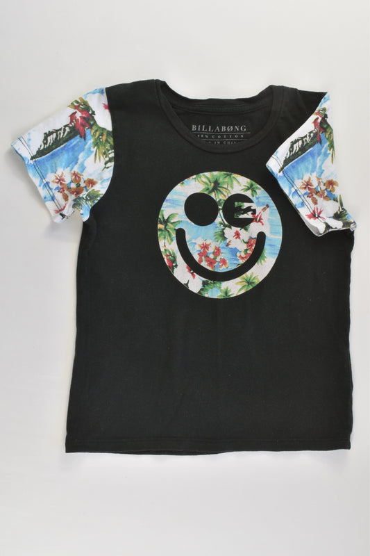 Billabong Size 1 Tropical Smiley Face T-shirt